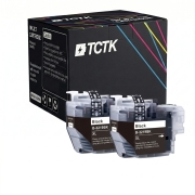 TCTK Bläckpatroner LC-3219XL 2-pack Svart kompatibel med Brother MFC-J 5330 DW, för MFC-J 5335 DW DWF, för MFC-J 5730 DW, för MFC-J 5830 DW, för MFC-J 5930 DW, för MFC-J 6530 DW, ersätter LC3219XLBK