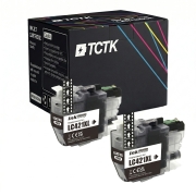 TCTK Bläckpatroner LC-421XL 2-pack Svart kompatibel med Brother DCP-J 1050 DW, för DCP-J 1140 DW, för DCP-J 1800 DW, för MFC-J 1010 DW, ersätter LC421XLBK