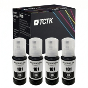 TCTK Ink Cartridges E-101BK 4-pack Black compatible with Epson EcoTank L14150 L4150 L4160 L4260 L4266 L6160 L6170 L6176 L6190 L6260 L6270 L6276 L6290