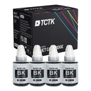 TCTK Ink Cartridges GI-590 BK 4-pack Black compatible with Canon PIXMA G 1500 1501 1510 1515 2500 2501 2510 3500 3501 3510 3515 4400 4411 4500 4510 4511 4515, replaces 1603C001