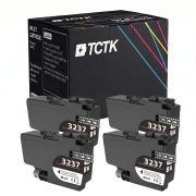 TCTK Bläckpatroner LC-3237 4-pack Svart kompatibel med Brother HL-J 6000 DW, för HL-J 6100 DW, för MFC-J 5945 DW, för MFC-J 6945 DW, för MFC-J 6947 DW, ersätter LC3237BK