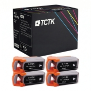 TCTK Bläckpatroner BCI-11 4-pack Svart kompatibel med Canon BJC 50 55 70 80 85, för BJC 85 PW, ersätter BCI-11BK