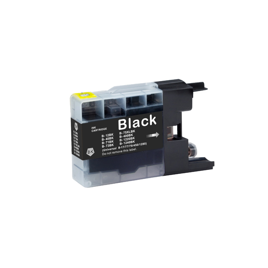 Compatible replacement for Compatible with Brother LC12 / 30ml Ink Black (Ink cartridges)