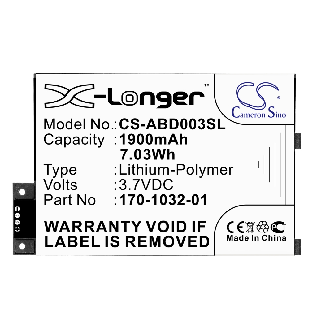 Batterier för elektroniska bokläsare Amazon CS-ABD003SL