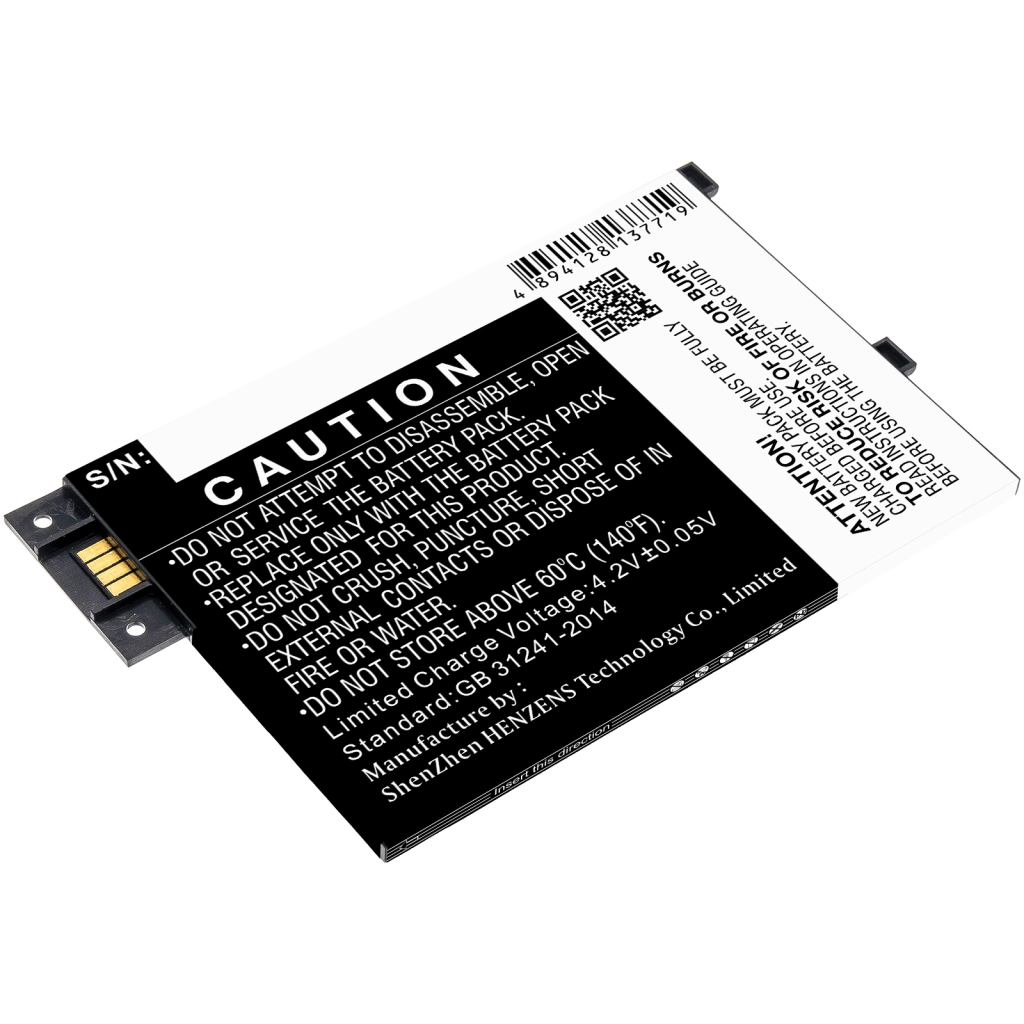 Batterier för elektroniska bokläsare Amazon Kindle Graphite