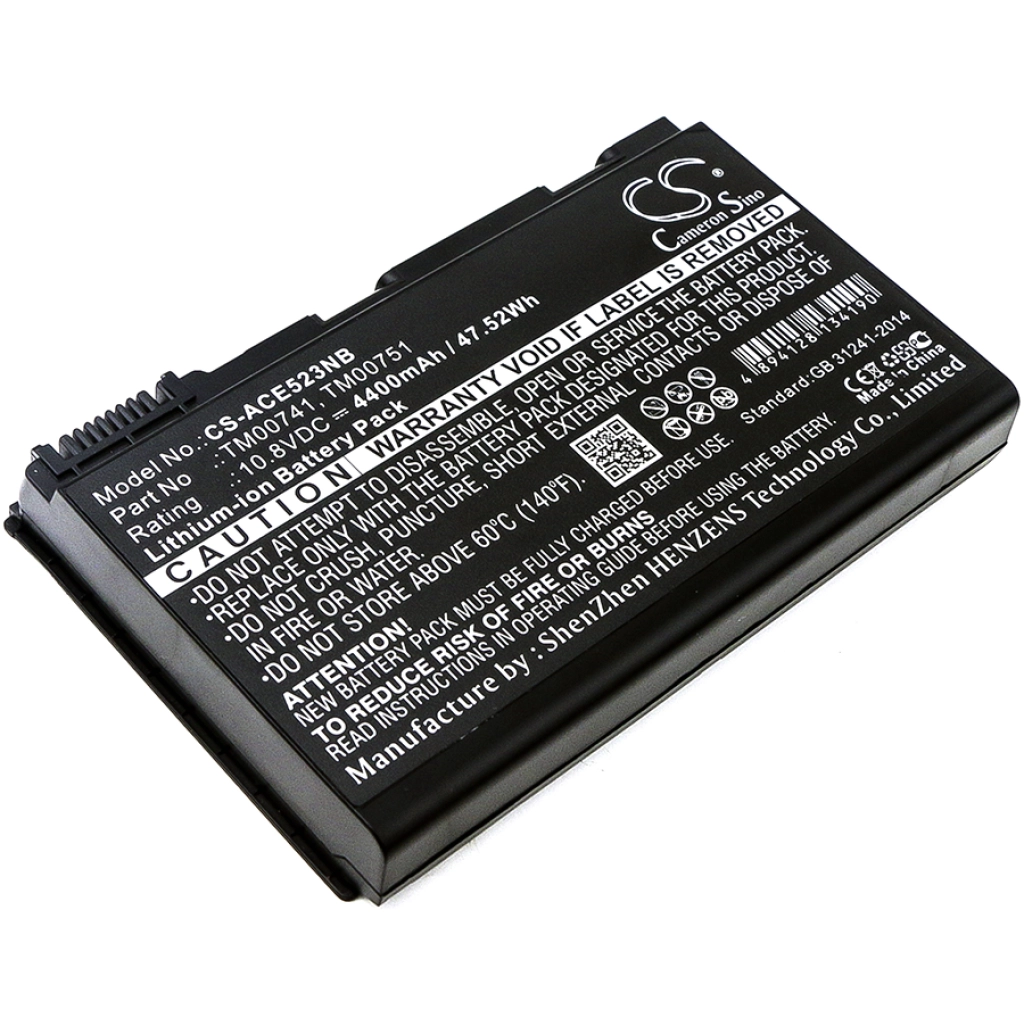 Batterier till bärbara datorer Acer TravelMate 6465