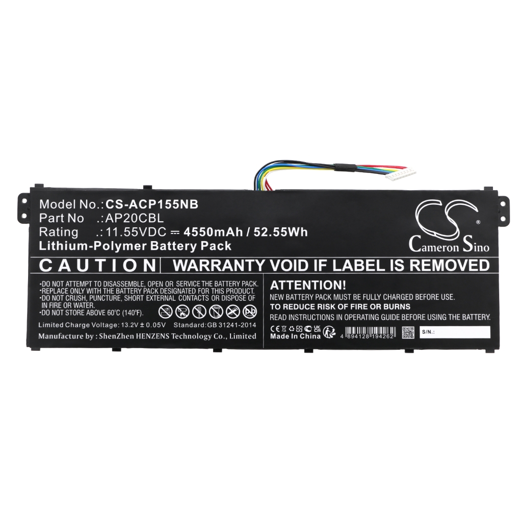 Batterier till bärbara datorer Acer CS-ACP155NB