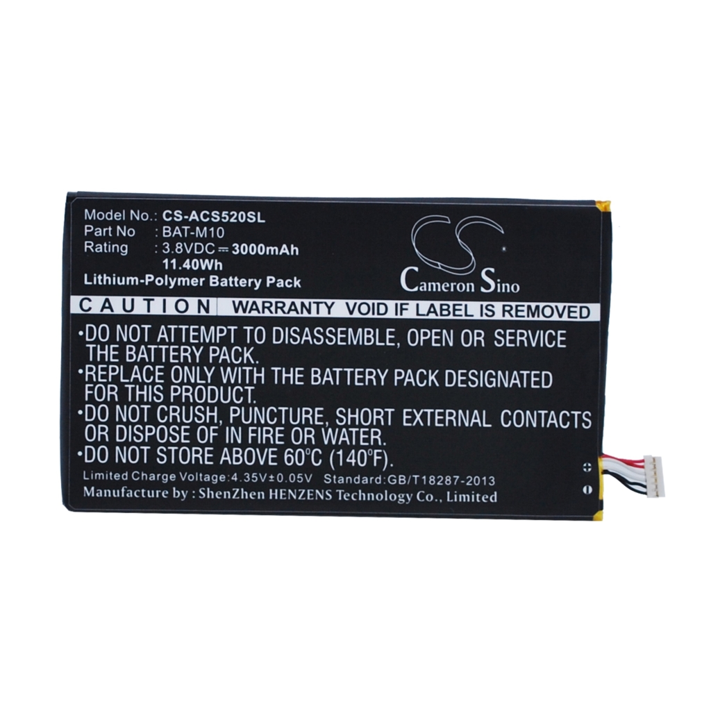 Battery Replaces BAT-M10(1ICP5/58/94)