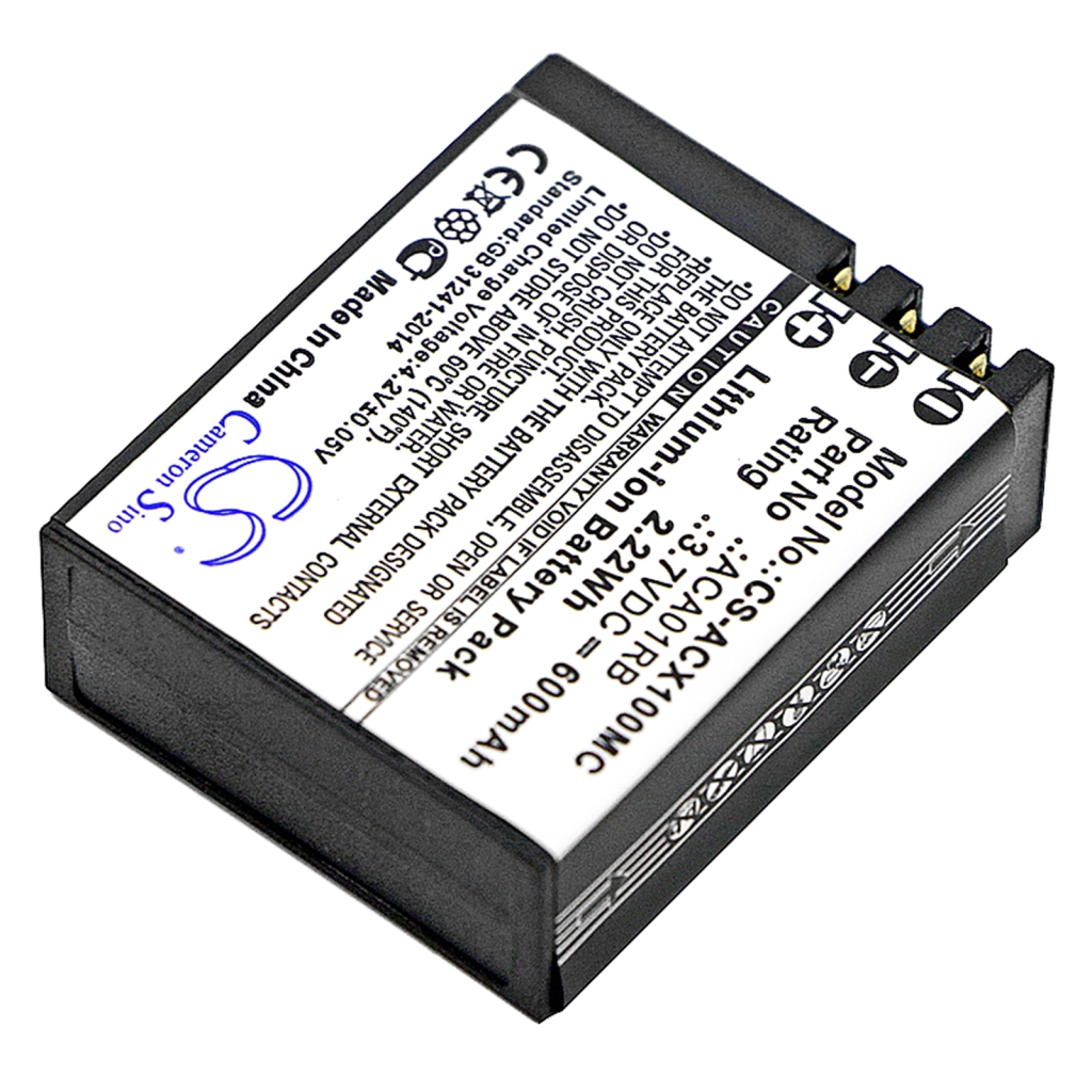 Kamerabatterier Activeon CS-ACX100MC