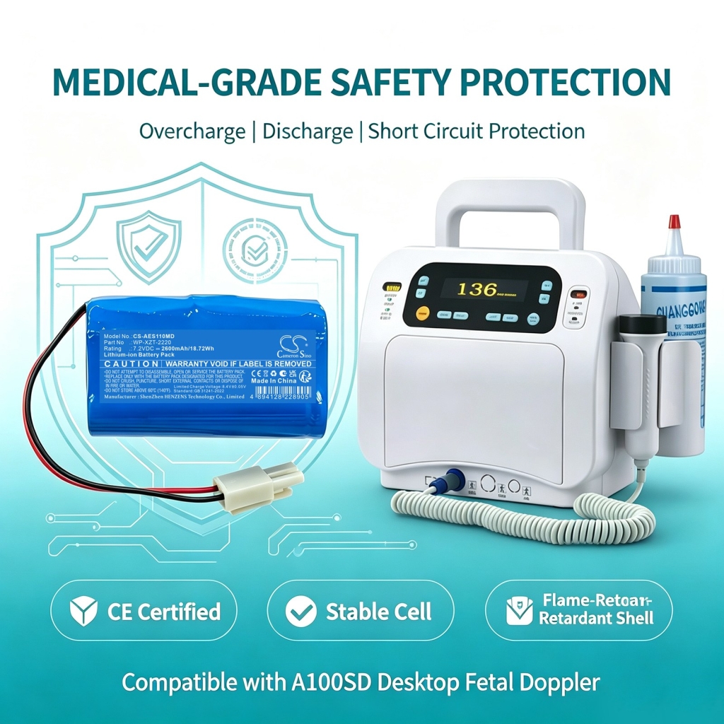 Batteri kompatibel med Aeonmed CS-AES110MD