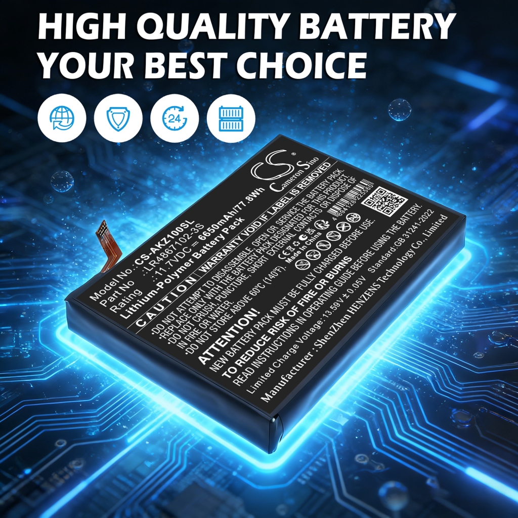 Batteri kompatibel med Aokzoe CS-AKZ100SL