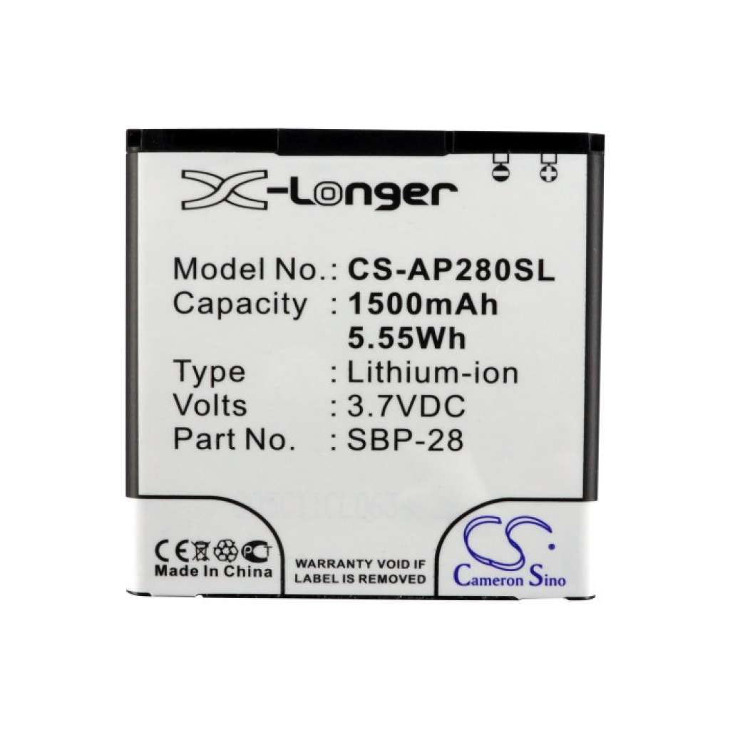 Batteries Mobile Phone Battery CS-AP280SL