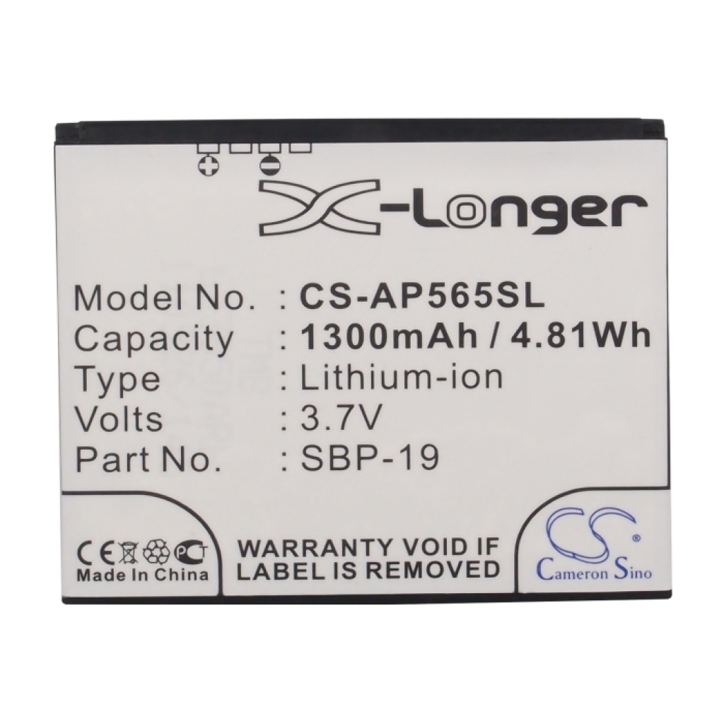 Batteri kompatibel med O2 Asus CS-AP565SL