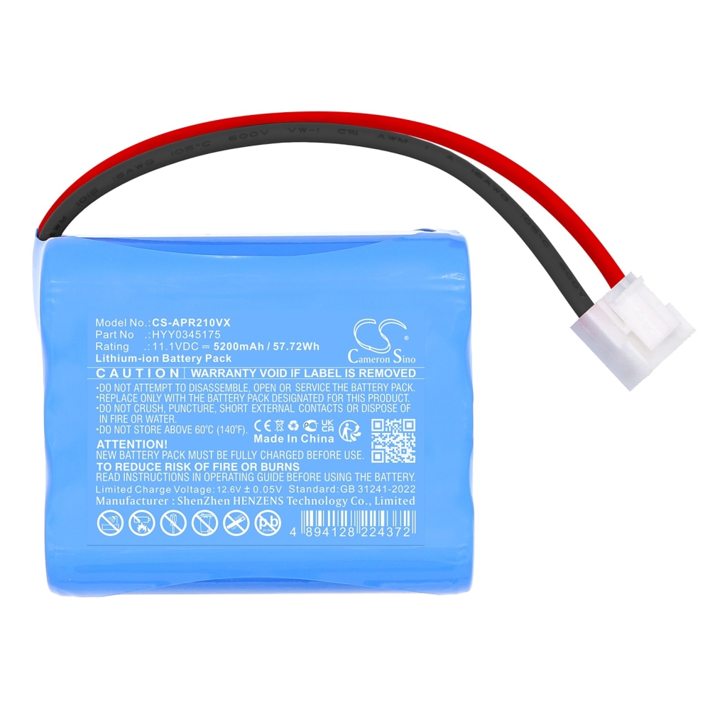 Battery compatible with Aiper CS-APR210VX