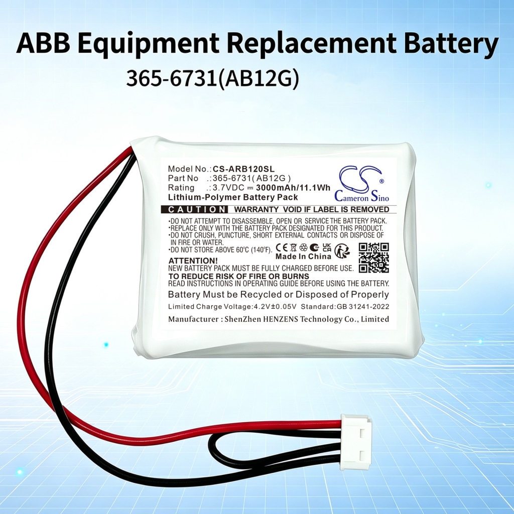 Batterier kompatibel med ABB 365-6731( AB12G ) CS-ARB120SL