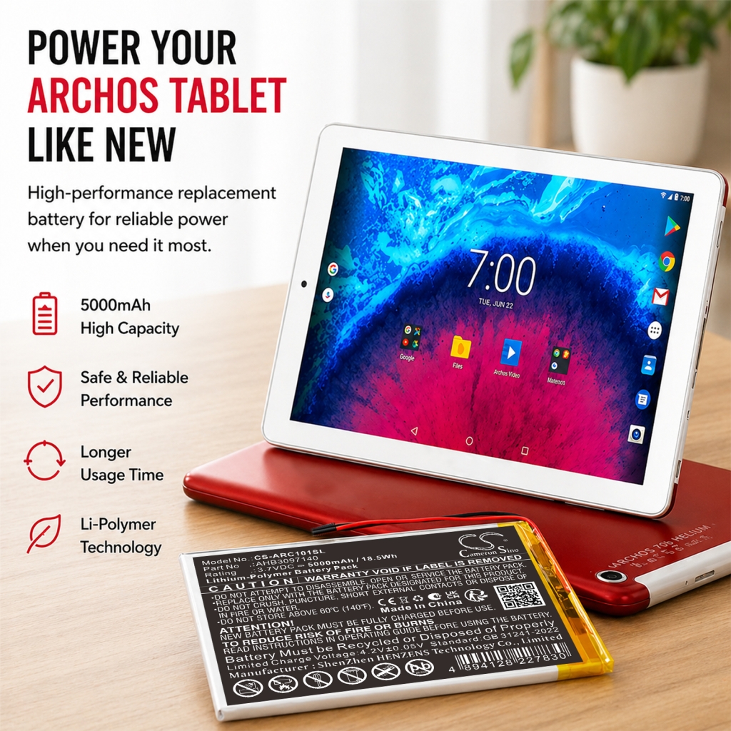 Batteri kompatibel med Archos CS-ARC101SL