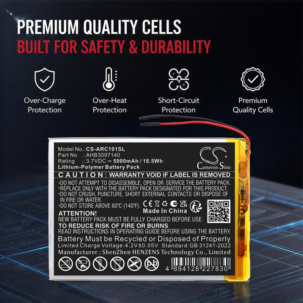 Batteri kompatibel med Archos CS-ARC101SL