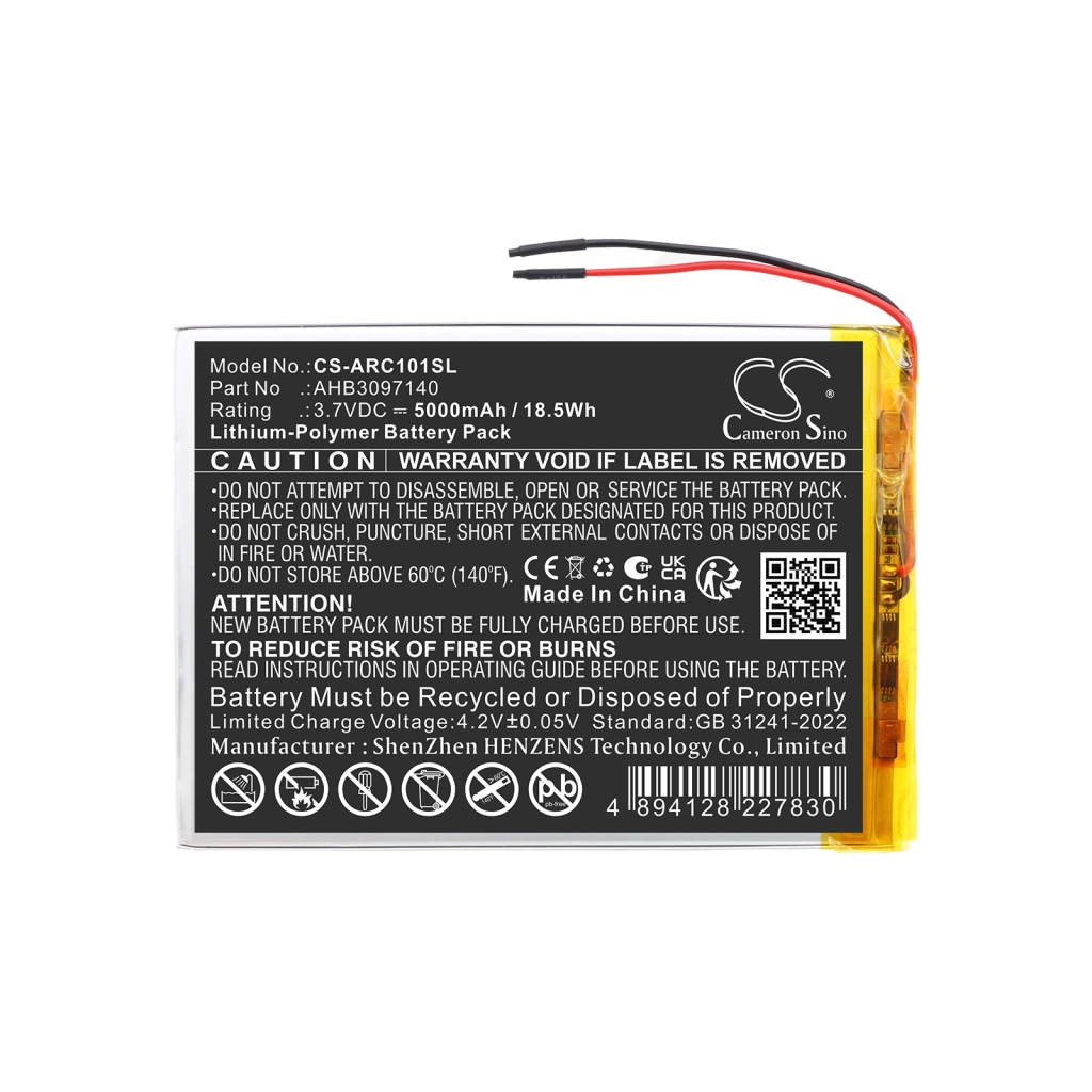 Batteri kompatibel med Archos CS-ARC101SL