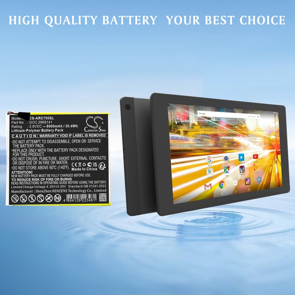 Batterier för surfplattor Archos CS-ARC700SL