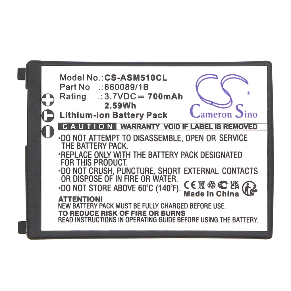 Ascom Batterier till trådlösa telefoner CS-ASM510CL