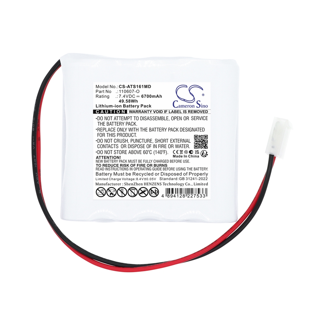 Battery compatible with Atmos CS-ATS161MD