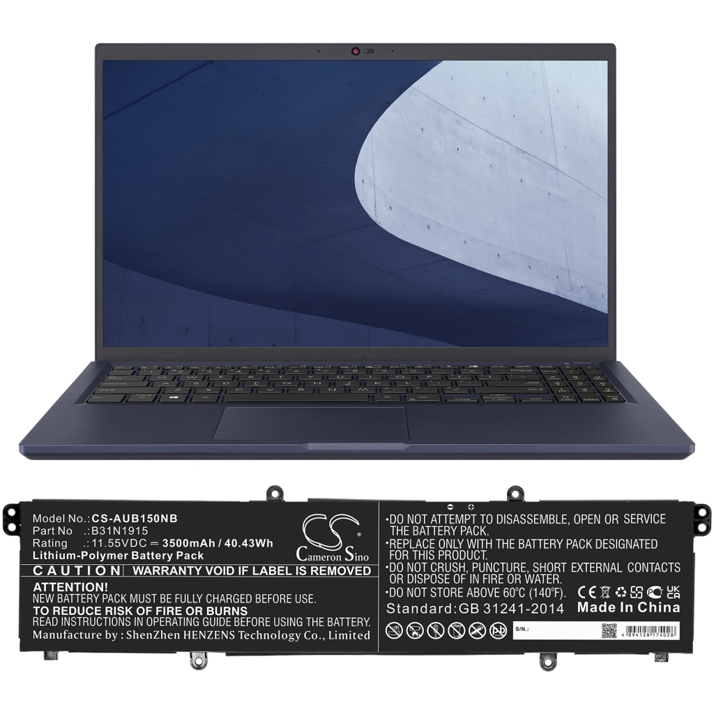Batterier till bärbara datorer Asus CS-AUB150NB