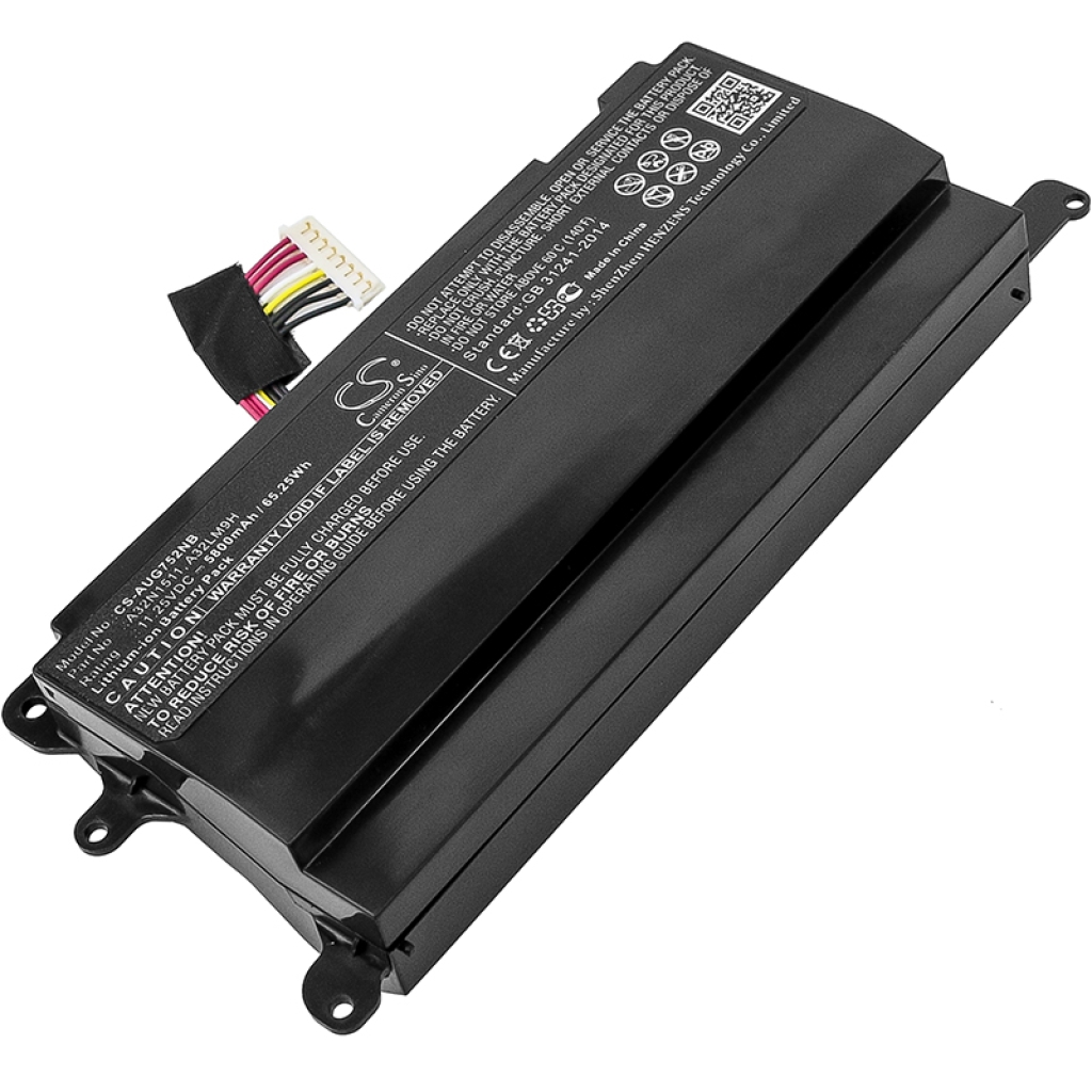 Batterier till bärbara datorer Asus CS-AUG752NB