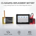 Batterier kompatibel med Autel MaxiBAS BT609 Scanner CS-AUK609SL