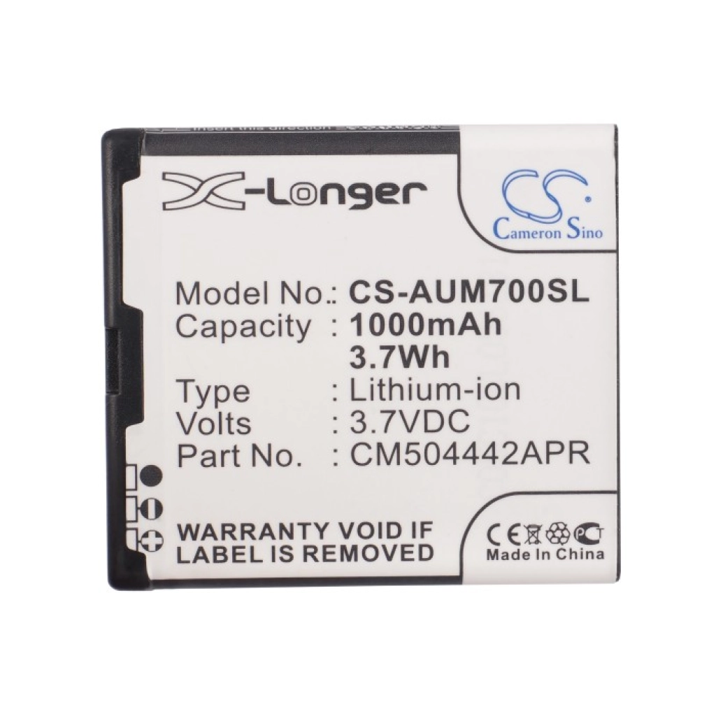 Compatible battery replacement for Voca CM504442APR