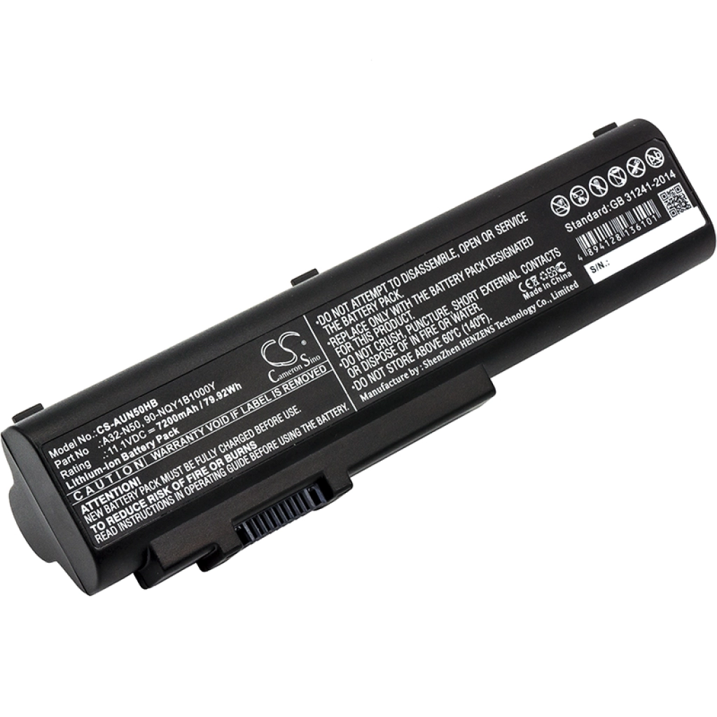 Batterier till bärbara datorer Asus N51TP