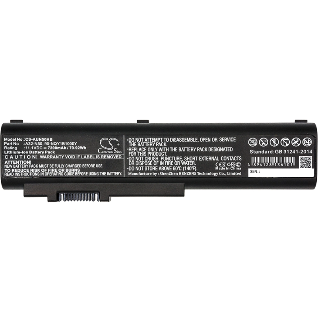 Batterier till bärbara datorer Asus N51TP