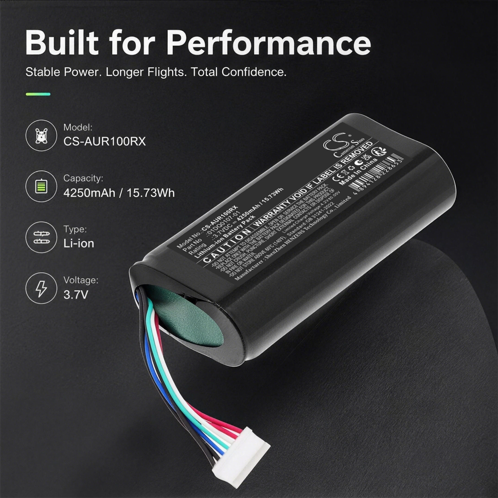 Batteri kompatibel med Autel CS-AUR100RX