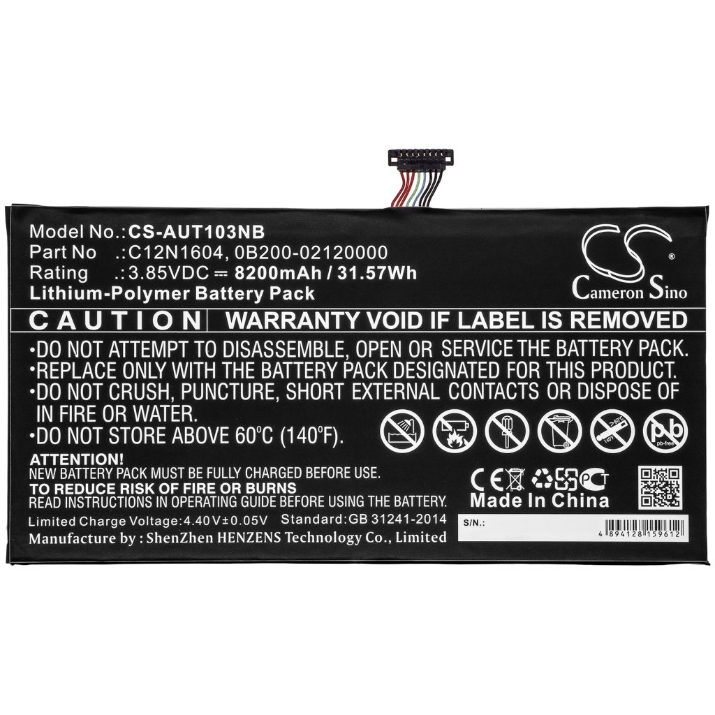 Batterier till bärbara datorer Asus CS-AUT103NB