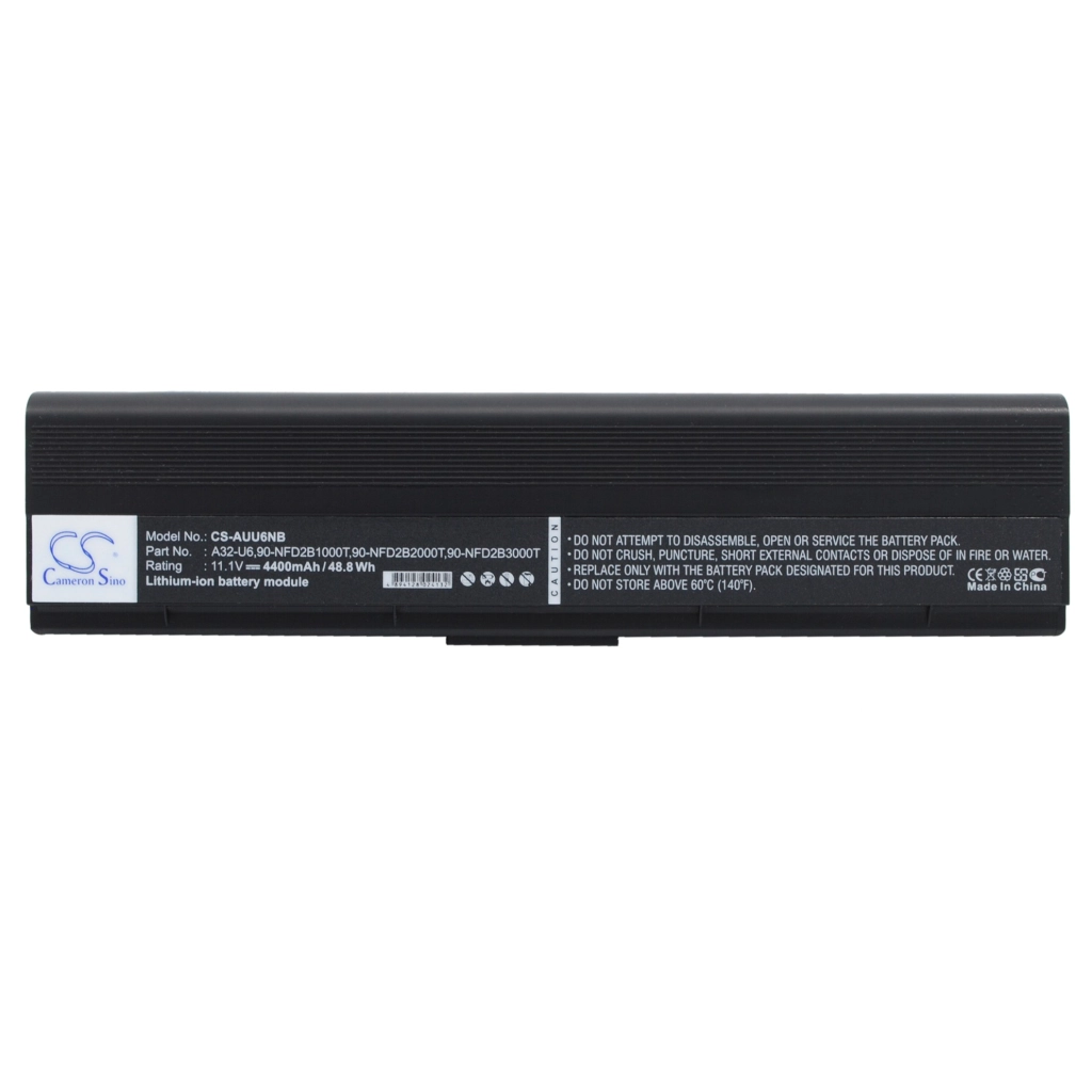 Batterier till bärbara datorer Asus U6E