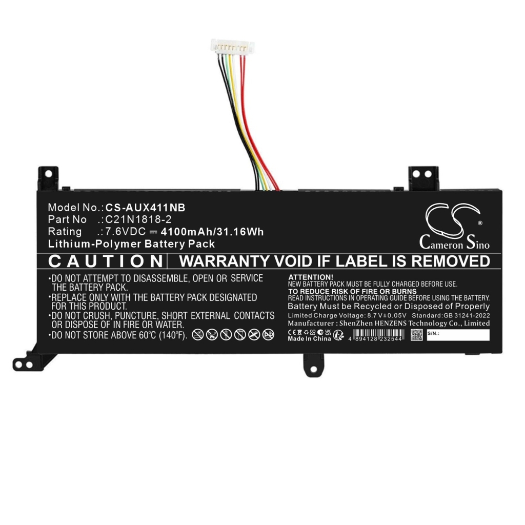 Batterier kompatibel med Asus VivoBook 14 A412 S14 S412F CS-AUX411NB