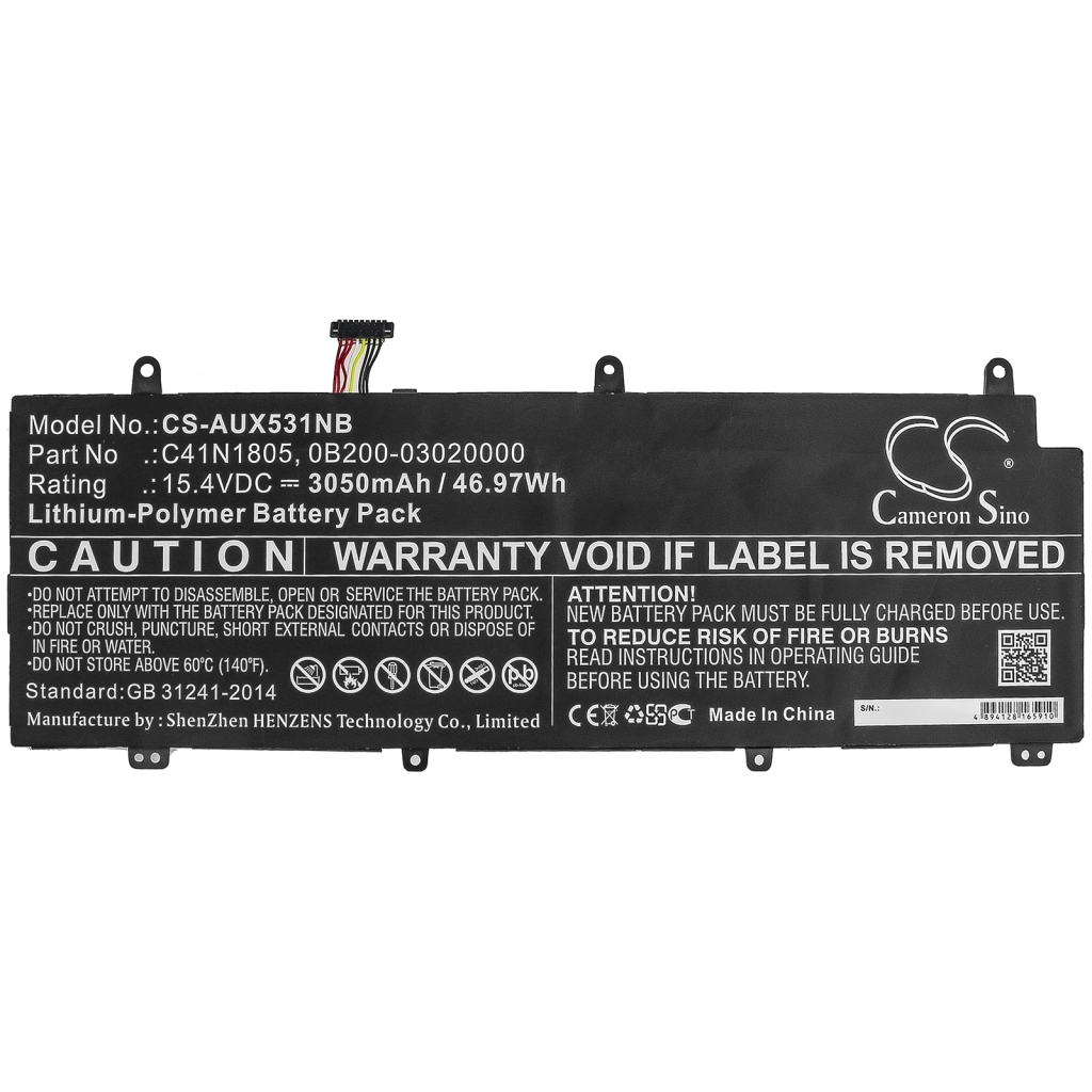 Batterier till bärbara datorer Asus Zephyrus S GX531