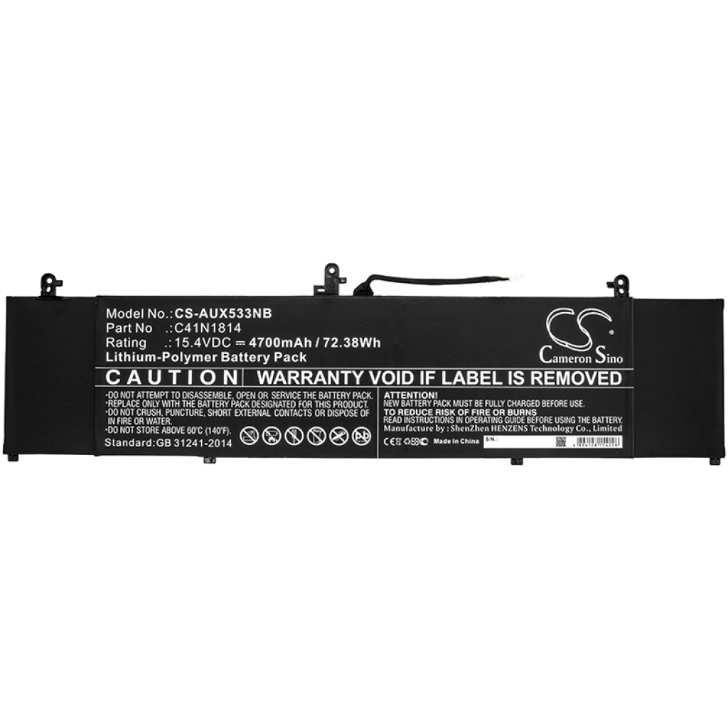 Batterier till bärbara datorer Asus CS-AUX533NB
