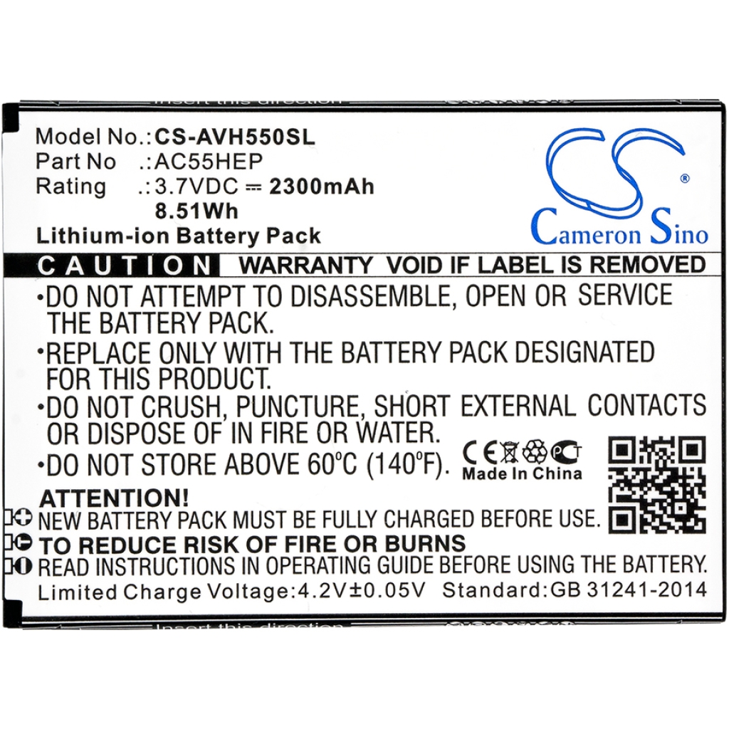 Batteries Mobile Phone Battery CS-AVH550SL