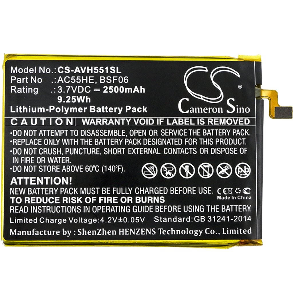 Batteries Mobile Phone Battery CS-AVH551SL