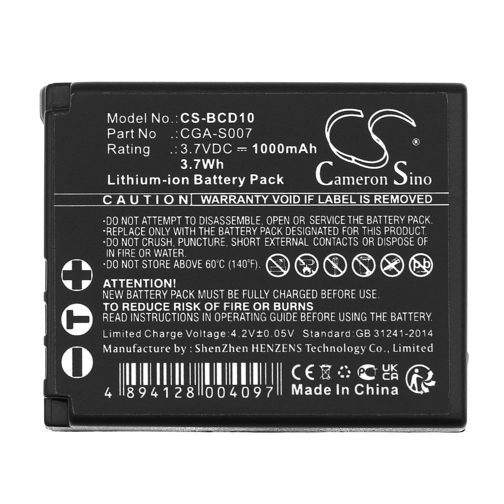 Camera Battery Panasonic Lumix DMC-TZ3EB-K