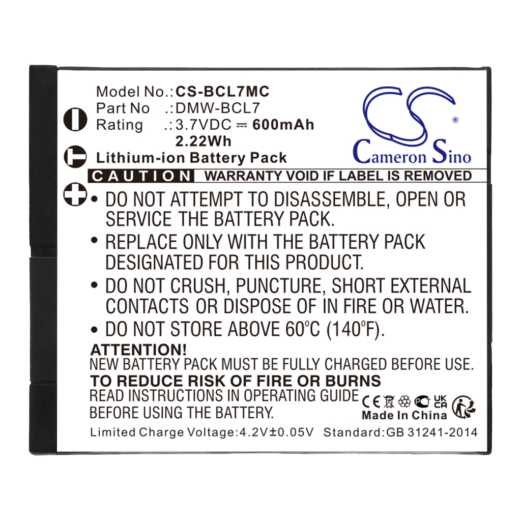 Camera Battery Panasonic Lumix DMC-XS1K