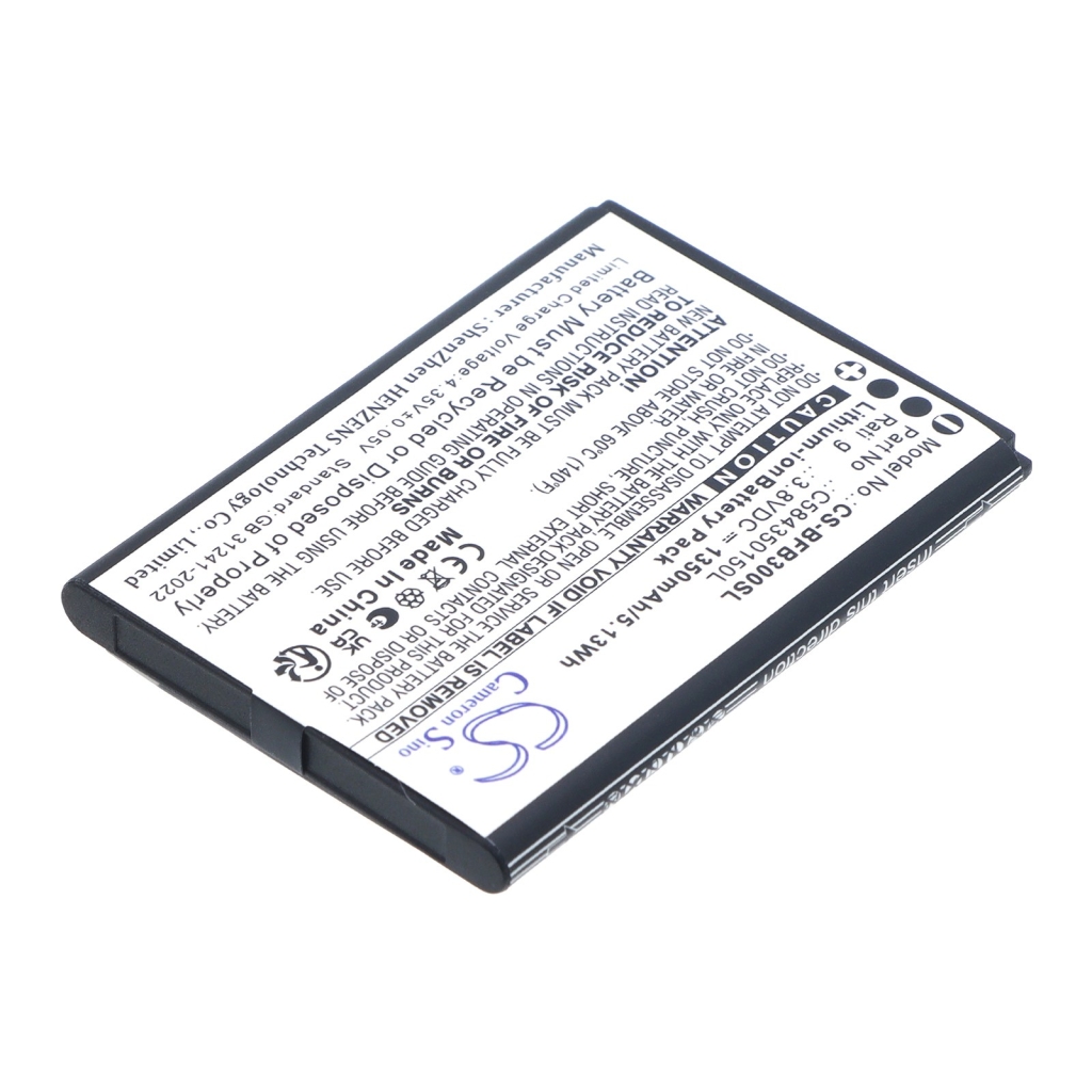 Batterier kompatibel med BLU B300V B300V CS-BFB300SL