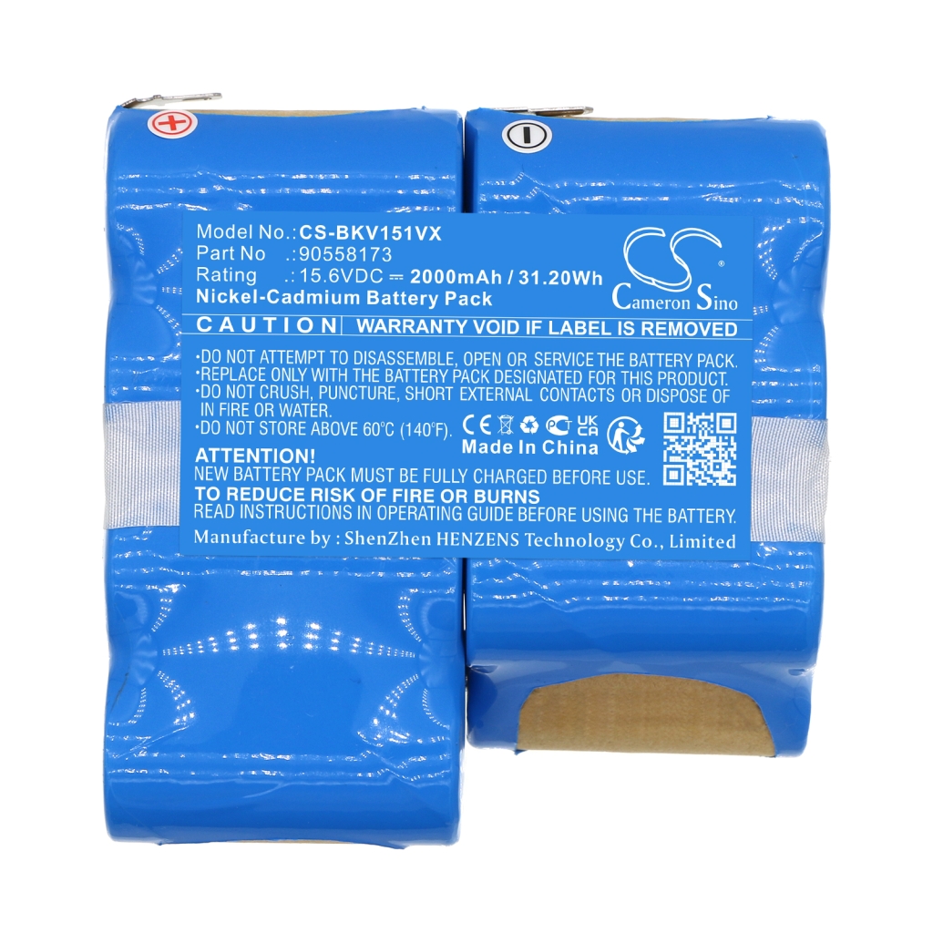 Batterier till dammsugare Black&decker CS-BKV151VX