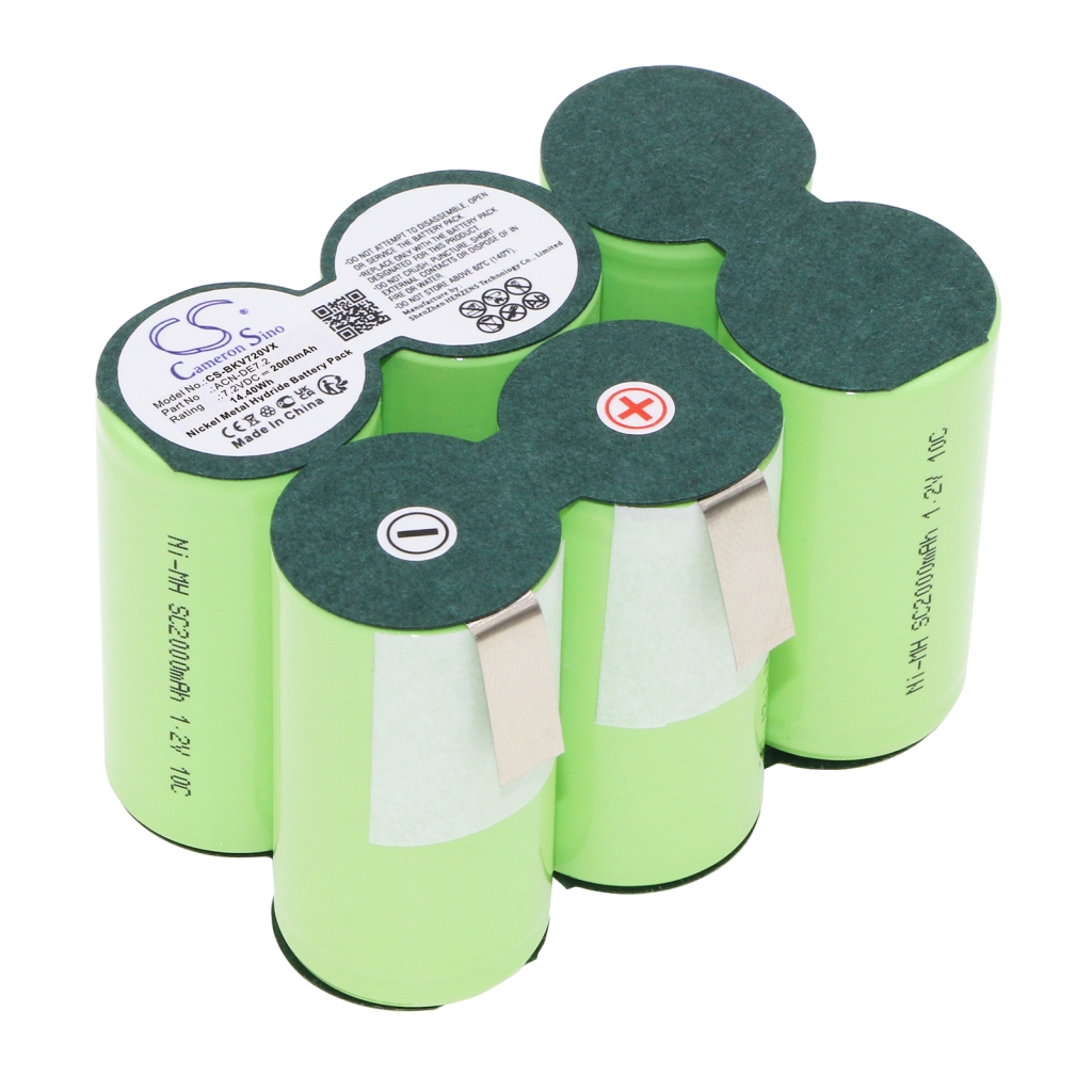 Batterier till dammsugare Black&decker CS-BKV720VX