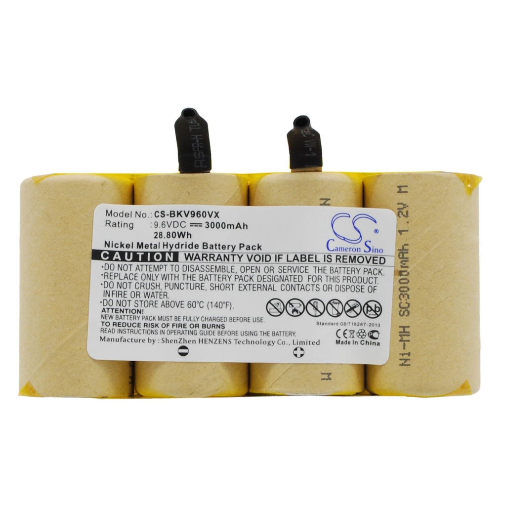 Batterier till dammsugare Black&decker CS-BKV960VX
