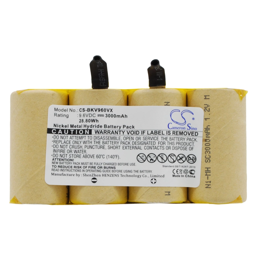 Batterier till dammsugare Black&decker CS-BKV960VX