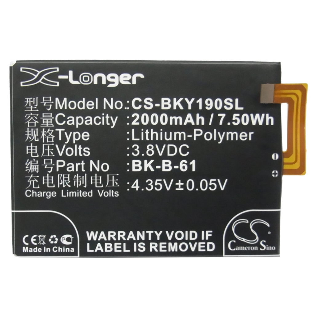 Batterier till mobiltelefoner BBK CS-BKY190SL