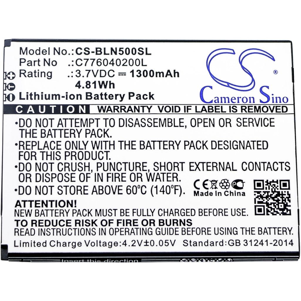 Batterier till mobiltelefoner BLU CS-BLN500SL