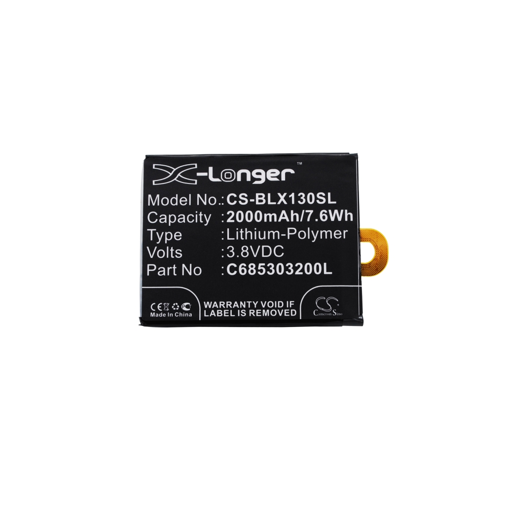 Batteries compatible with BLU Win Jr LTE CS-BLX130SL