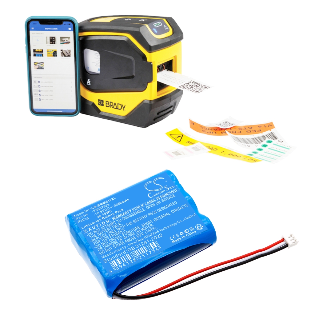 Batterier för skrivare Brady CS-BMM511XL